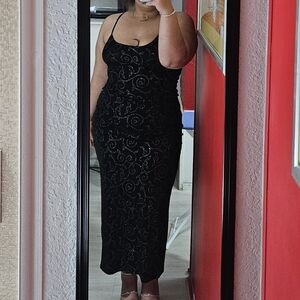 Urban Girl Black Rhinestone Bodycon Dress Party Night Out Glam